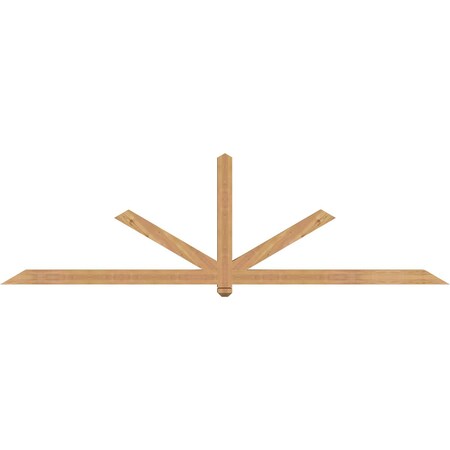 Ekena Millwork Kennewick Timber Gable Bracket, Western Red Cedar, 108"W x 31 1/2"H x 3 1/2"D x 3 1/2"F, 7/12 Pitch GBW108X31X0404KEN00SWR